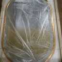 Keonjinn Oval LED Bathroom Mirror 24x36 Inch, Gold Beveled Metal Frame, Frontlit & Backlit Bathroom Mirror with 3 Color Tempurature, Dimmable Lighted Mirrors for Wall with Anti-Fog, HD Tempered Glass