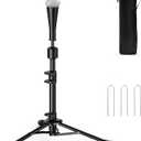 2025 New Upgrade Portable Batting Tee for Baseball/Softball,23.23 to 40.16 Inch Baseball Tee for Kids,Batting Tee,Softball Tee,Youth Hitting Tee,Teeball Tee,Travel Tee,Easy Adjustable Height (Black)