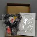 Graduation Crochet Flower Bouquet Set Includes Bear Knitted Sunflower Daisy Bouquet Eucalyptus Greeting Card Gift Bag 2025 Graduation Gift (Black, Knitted Bear)