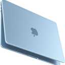 BlueSwan for MacBook Air 13 inch Case, M5 M4 M3 M2 2026-2022 A3449 A3240 A3113 A2681, 100% Match Official Color, Scratch Resistant, Easy to Snap on, Air 13.6 Hard Shell Protective Laptop Cover (Sky Blue Clear)