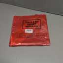 ForraFun 50 Set Valentine Plant Pot Covers Floral Cellophane Wrap Paper Sheets with 15 Bow Decorative Plant Sleeve for Home Flower Pot DIY Decor (Red)