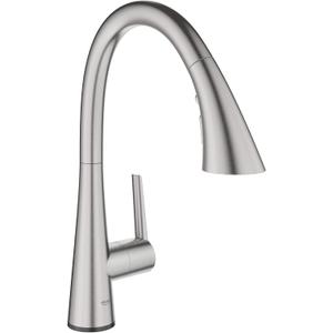 GROHE 30205DC2 Zedra Touchless Pull-Down Kitchen Faucet Supersteel (Stainless Steel)
