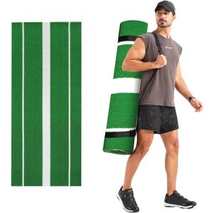 GSK Baseball Softball Pitching Mat 310FT Green 12mm Denser Antifade Turf 5mm EVA Foam Antislip Bottom Roll-Up Design with Strap Portable Practice Mat Mound for Indoor Outdoor Training GSK Baseball Softball Pitching Mat 310FT Green 12mm Denser Antifade Turf 5mm EVA Foam Antislip Bottom Roll-Up Design with Strap Portable Practice Mat Mound for Indoor Outdoor Training