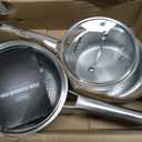 Titanium sauce pans for cooking, 1.5&2.5QT Pure Titanium Hammered Pro with Two Lids, Non-Toxic Skillet for Cooking, PFAS/PFOA/PTFE Free Cookware, Dishwasher&Oven Safe, Kitchen Induction Compatible