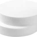 10 Inch Foam Circles for 2-Pack 2 Inch Thick, Crafts, Polystyrene Circles for DIY Crafts School Supplies Decorations(White)