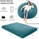 Bean Bag Chairs for Adults - Giant Bean Bag Convertible Floor Sofa, Full