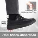 Men's Orthopedic Leather Dress Walking Shoes: Soft Business Hammer Toes Plantar Fasciitis Diabetic Formal Shoes, Cushion Arch Support Foot Hell Pain Relief Travel Golf Sneakers Black Size 11.5