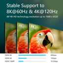 HDMI 2.1 8K HD Cable 9FT, 8K@60Hz, 4K@144Hz, 48Gbps, Aluminum alloy shell