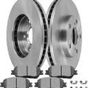 SCITOO Front Brake Kits Disc Brake Rotor Brakes Pads:D908;31050