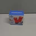 The Original Salt and Pepper Shakers set -Red- Spice Dispenser with Adjustable Pour Holes - Stainless Steel & Glass Set of 2 Bottles