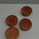 Novabright Set of 4 Solid Wood Furniture Risers Bed Risers Heavy Duty Round Furniture Height Extenders Lifts with Non-Slip Recessed Hole for Bed, Sofa, Chair, Table (2" Hight,Walnut Color)