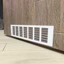 PATIKIL 9 x 3 Inch Door Air Vent Cover, 3 Pcs Heavy Duty Aluminum Grille Ventilation Cover Louvered with Mounting Screws for Cabinet Wardrobe Door, Silver