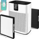 Air Purifiers for Home Large Room Covers 1740ft, HEPA Air Purifier with PM2.5 Display, 22dB Sleep Mode, Smart Air Cleaner with App for Room, Office, Smoke, Pet Hair, Dander, Dust, Odor with 2 Filters