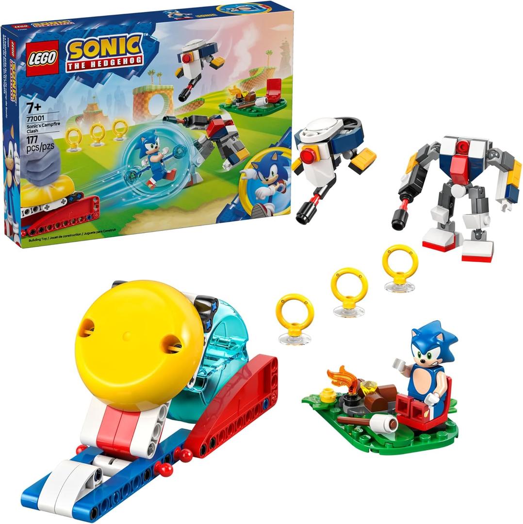 LEGO Sonic The Hedgehog : Sonics Campfire Clash, Collectible Gaming Toy for Kids and Video Game Fans, Fun Buildable Playset for Boys and Girls Aged 7 and Up 77001
