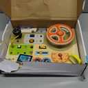 JGOBUB Montessori Toddler Toys  Baby Wooden Busy Board  Sensory Toys with Light Switch  Travel Toys for Educational Toddler Activities for Toddlers 1 2 3 4+ Year Old