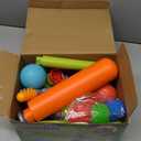 Sprinkler Baseball Set for Kids Ages 3+, T-Ball Lift & 360 Rotating Arms, Bat & 8 Soft Balls, Lawn Stabilizer, Fits 3/4 in. Garden Hose