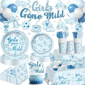 213Pcs Bachelorette Party Decorations Tableware Set, 25 Serves