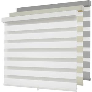 Cordless Zebra Blinds for Windows,Free-Stop Roller Zebra Shades,Light Filtering Blinds for Indoor windows with Upgraded Cassette,Pull Down Privacy Window Shades for Home (30" W x 72" H, White)