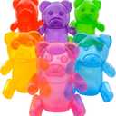 Candyland Party Decorations - 24-Inch Tall Inflatable Gummy Bears - 6 Pack - Vibrant Colors for Candy Themed Parties