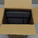 Yofidra Kitchen Sink Caddy: Sink Sponge with Instant Drying Stone, Metal Stainless Steel Dish Sponge Holder Basket for Sponges, Scrubbers, Soap, 9.5" X 5.5" X 5.7" Home Decor Storage and Organization (Large, Black)