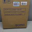 TOTO SoftCloseSlow Close Round Toilet Seat and Lid,Cotton White - SS113#01