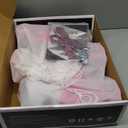 Sowume Adjustable Roller Skates for Girls and Women, All 8 Wheels of Girl's Skates Shine, Safe and Fun Illuminating for Kids (Medium-(13-3 US))