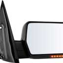 ECCPP Towing Mirror For 2004-2006 For Ford For F-150 Truck Right Passenger Side Power Control Heated Turn Signal Light Tow Mirror Black Textured
