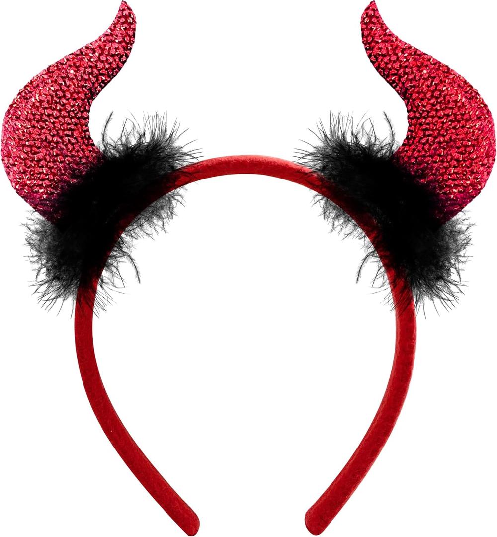 2 x MDDRUlQl Halloween Costumes for Women Adult 2025 - Devil Horns Headband - Plus Size Halloween Accessories Shirts Sweatshirts Pajamas - HALLOWEEN Party Decorations Favors Supplies Makeup Dress