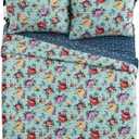 Pioneer Woman Multi-Color Sweet Romance Blossoms 2-Piece Poly Velvet King Sham Set