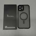 TOCOL for iPhone 12 Pro Max Case, Upgraded Full Camera Protection, Compatible with Magsafe, Drop Protection, Translucent Magnetic Matte Phone Case for iPhone 12 Pro Max 6.7 inch (Black)