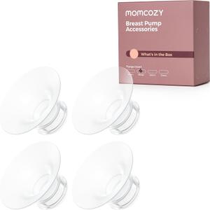 Momcozy M5| M6| M9 Original Replacement Accessories, Food-Grade Silicone & BPA Free, Original Breastfeeding Parts, Inserts 17mm, 4 Pack