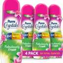 Purex Crystals In-Wash Scent Booster, Fabulously Fresh, 21 oz (Pack of 4), Long-Lasting Freshness & Odor Elimination Technology