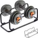 2 IN 1 Dumbbell Rack/Barbell Rack Holder, Solid Steel Make Strength training Dumbbell Rack,660LB Capacity, Universal Dumbbell Storage Stand/Storage Racks,Stand Weight Lifting Dumbbell