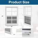 Yuzzy Shed Windows 2 Pack, Chicken Coop Windows 30" x 36" with Tempered Glass and Fiberglass Screen, Flush Mounted Small Window for Shed, Barns, Playhouse, Household, Garage (White)