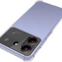 Case for ZTE Blade A54 4G Cute Case, Clear Flexible Bumper TPU Soft Rubber Silicone Cover Phone Case for ZTE Blade A54 4G Crystal Clear