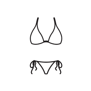 Women's Two Piece Triangle Bikini Sets Ruffle Halter Tie Side String Adjustable Sexy Swimsut with Romovable Padded Size S