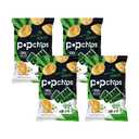 Popchips Potato Chips, Sour Cream & Onion, 4ct 5.0oz Share Bags, Low-Calorie and Gluten Free, Salty Snacks for Adults and Children, Kosher Snack, 130 Calories Per Serving (EXP 01/01/27)