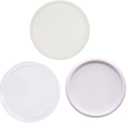100pcs Discbound Notebook Discs DIY Planner Accessories fits for Tul,Levenger,Arc,Happy Planner,Talia(Super Clear White Clear Mixed,1.26 inch/32mm)