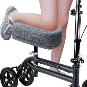 SPRING SEAON Knee Scooter Cushion Pad Cover for Adults Comfortable Plush Soft Cushion for Scooters Knee Walker Accessories for Pain Relief(Gray)