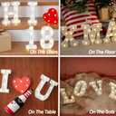 LED Marquee Letters, White 26 Alphabet Light Up Letters, Battery Powered LED Letter Lights for Birthday Party, Christmas Night, Home, Bar, Graduation, Wedding Decoration (J)
