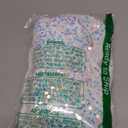 DUOBAO Christmas Tree Skirt 48 Inch Round with Sequins and Velvet Iridescent White Soft Fabric Elegant Luxury Mat for Glitter Xmas Decoration