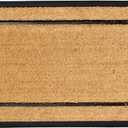 A1HC Natural Coir & Rubber Door Mat, 30"x60"  Thick, Durable, Heavy Duty, Anti-Shed, Fade-Resistant, Long-Lasting Outside Entrance Large Doormat for Front Porch (2'6" x 5' (Rectangular), Picture Frame Black)