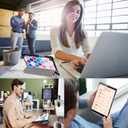 Tri-Fold Case Compatible with Huawei Mediapad M5 8.4 Inch(SHT-AL09/SHT-W12), Includes a Screen Protector - Premium PU Leather Tri-Fold Cover with Auto Sleep/Wake (Moroccan Love, One Size)