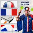 2026 World Cup Fan Accessories Kit, 7 PCS World Soccer Sport Cup Gear Set, World Cup Merchandise for Soccer Party Decorations, Stadium Events, Watch Party, Home Cheering