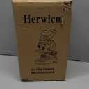 Compound Microscope，40X-2500X ，WF10x and WF25x eyepieces, Dual LED Lighting and Two-Layer Mechanical Stage，Microscope for Adults…