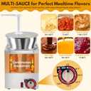 Fulgutonit Electric Nacho Cheese Dispenser with Pump, 4.6Qt Nacho Cheese Warmer, Commercial Hot Fudge Warmer, 86~190℉ Adjustable Temp Nacho Cheese Sauce Warmer for Buffet Kitchen Cafeteria Home Party