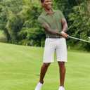 COOFANDY Mens Polo Shirt Short Sleeve Moisture Wicking Quick-Dry Golf Polo Athletic Tennis Collared T-Shirts (S)