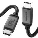 Silkland USB 4 Cable Long for Thunderbolt 4 Cable 16.5FT/5M, 20Gbps Data Sync, 5K/4K@60Hz, 240W Charging, USB C Thunderbolt Cable, Compatible for MacBook, Monitor, Dock, iPhone 16, VR Headset, Camera