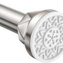 Shower Curtain Rod 3294 Inches, No Drill Shower Rod Tension, Never Rust AntiSlip Shower Curtain Rod for Bathroom Window, Adjustable Tension Curtain Rod. Nickel