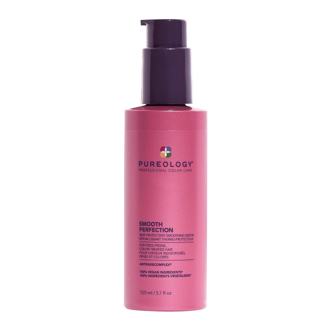 Pureology | Smooth Perfection Anti-Frizz Smoothing Serum | For Normal to Thick Hair | Vegan | (5.1 Fl Oz (Pack of 1))